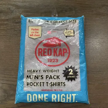 새상품 RED KAP 레드캡 포켓 T셔츠 2장 그레이