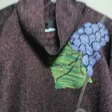 사이토 토요코 원피스 오프 터틀 수국 패턴
