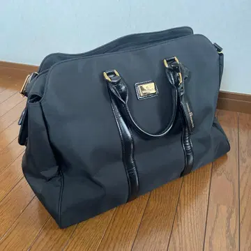 NINO CERRUTI 블랙 보스턴 백