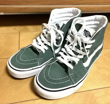 Vans 그린 하이컷 스니커즈 거의 미사용품