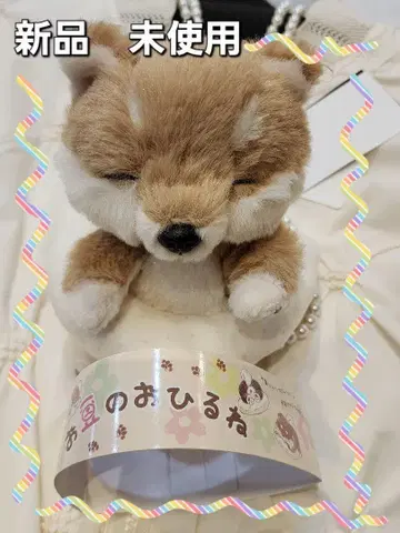 새상품 미사용 낮잠 시바견 봉제 인형 특별 가격