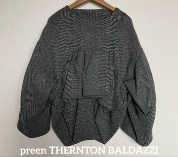 preen 영국제 변형 디자인 자켓 숏 볼레로 코트 preen 아고스트