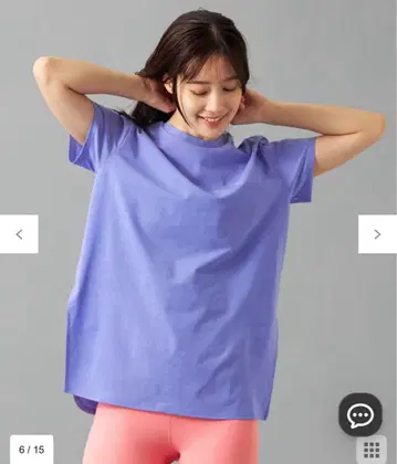 미사용 새상품 ChacottBalance Easycare+ 슬릿T셔츠 M