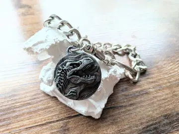 초레어 쥬라기 파크 체인 키링 실버