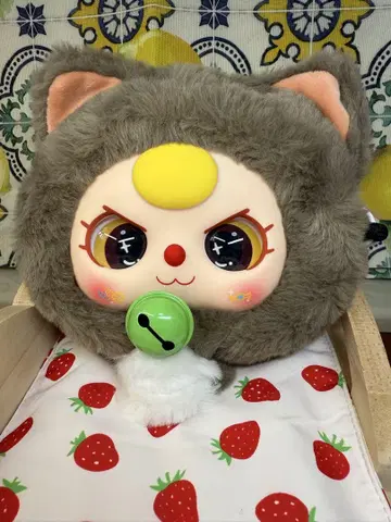 babythree 고양이 파우치 400% 브라운 고양이 반짝이는 눈 3
