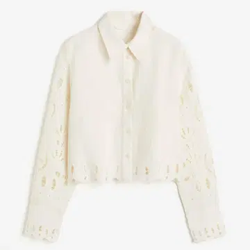 H&M 영국 자수 긴팔 셔츠