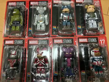 베어브릭 MARVEL 해피 복권 8체 세트