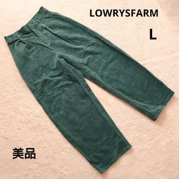새상품급 LOWRYSFARM 그린 코듀로이 와이드 팬츠 L