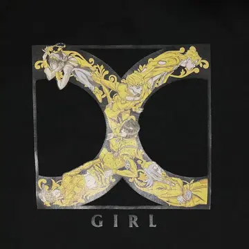 X-girl x JOJO / 콜라보 GOLDEN BOX LOGO TEE