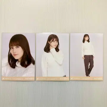 이쿠타 에리카 화이트 니트 컴프 노기자카46 브로마이드