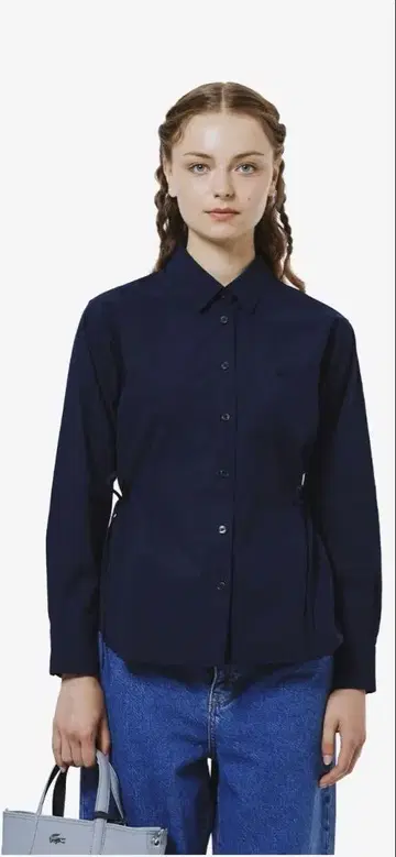 LACOSTE 리본 디테일 셔츠