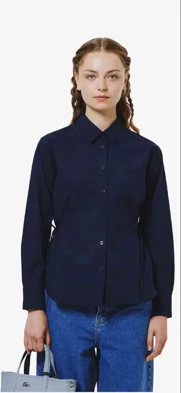 LACOSTE 리본 디테일 셔츠