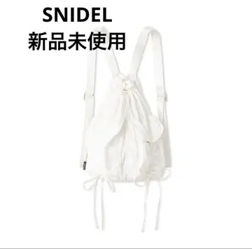 SNIDEL 셔링 리본 백팩