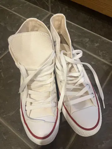 [ 미사용 ] CONVERSE 넥스타 화이트 하이컷 스니커즈