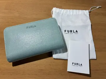 FURLA 스카이블루 이단 접이식 지갑 수납 가방 포함