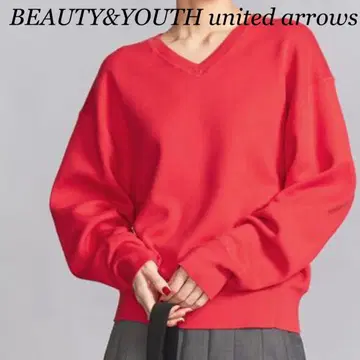 BEAUTY&YOUTH 소프트 코튼 V넥 니트 풀오버 944