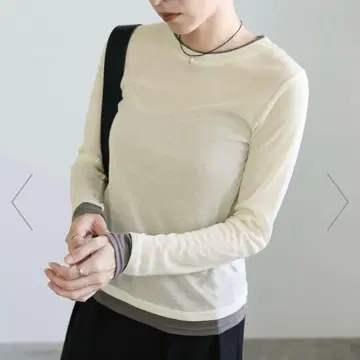 select moca 페이크 레이어드 시어 탑