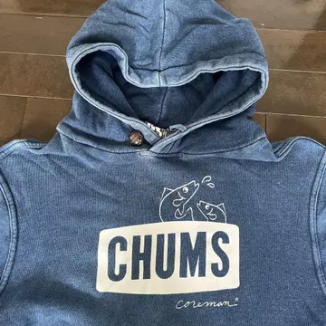 CHUMS 참스 인디고 후드티 COREMAN 콜라보