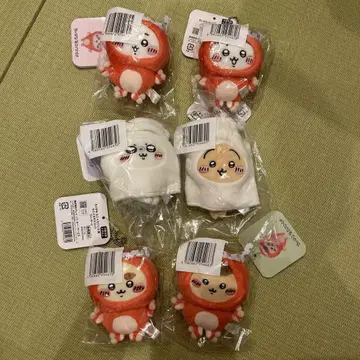 치이카와 (먼작귀) 이카타코 복권 D상 6체 컴프 세트 봉제 인형 키링