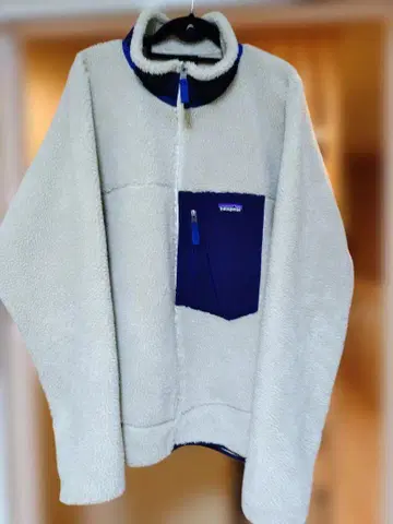 파타고니아 컨디션 최상 patagonia 플리스 자켓 크림 네이비
