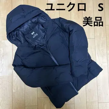 UNIQLO 블랙 심리스 다운 자켓 S