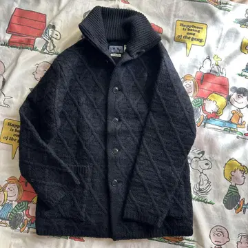 BLUE BLUE JAPAN 네이비 압축 가디건