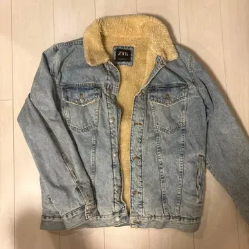 ZARA 보아 안감 데님 자켓 L