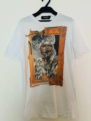 초레어 DSQUARED2 아트 프린트 T셔츠 XS