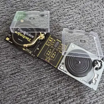 Technics SL-1200MK2 미니어처 키링 DJ 부스 세트