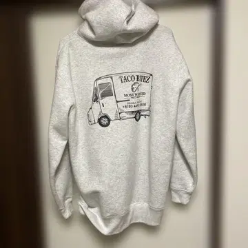 TACO BITEZ 후드 부착 후드티 그레이