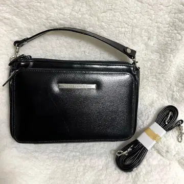 [ HIROKO KOSHINO ] 2wey 백 블랙 숄더 클러치