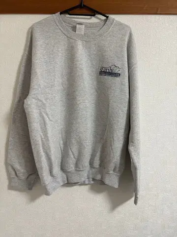 그레이 로고 크루넥 트레이닝복