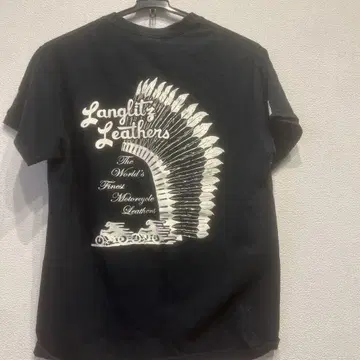 Langlitz Leathers 블랙 T셔츠