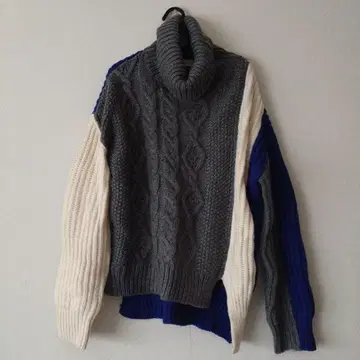 [ 미사용 새상품 ] ZARA 자라 터틀넥 케이블 짜임 스웨터