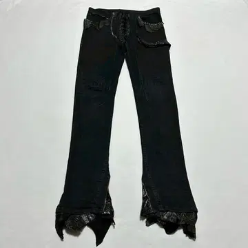 if six was nine leather patch pants