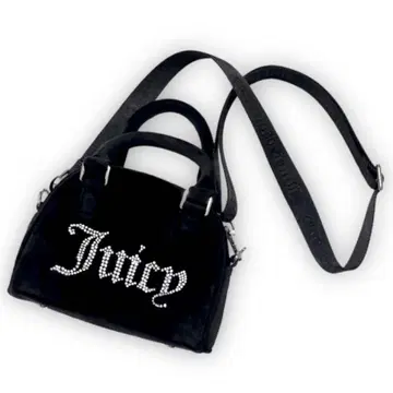JuicyCouture 숄더백 스와로브스키 벨로아 로고 갸루
