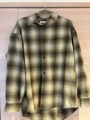 FREAK'S STORE 릴랙스핏 옴브레 체크 플란넬 셔츠