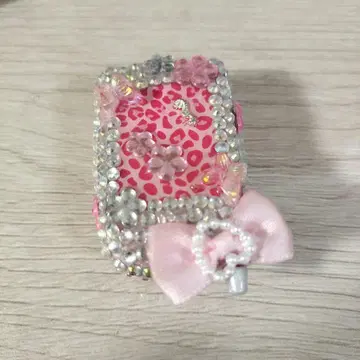 미니 휴대폰 가챠가챠 핑크 녹음 데코