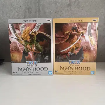 원피스 MANHOOD 로저 흰 수염 피규어 2개 세트