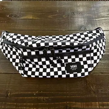 구제 의류 새상품급 VANS 체커 패턴 바디백 남녀 공용