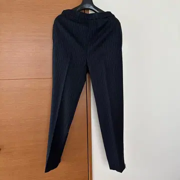 deuxieme classe 네이비 스트라이프 팬츠