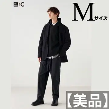 [새상품급] UNIQLO:C 와이드 테이퍼드 팬츠 블랙 M 사이즈