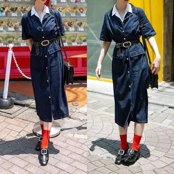 Tnewties 투엔티즈 데님 원피스 매머드 화석 발견