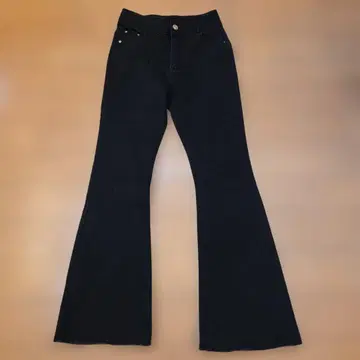 백팩 오웬스 스타일 블랙 부츠컷 데님 약 34인치