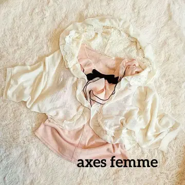 axes femme 후드 부착 돌먼 가디건 볼레로 히메 스타일 모리걸