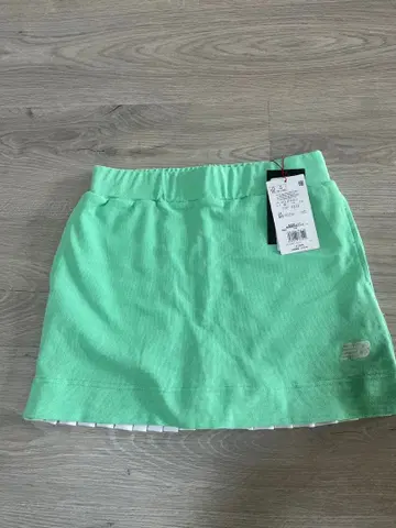 [ 새상품 미사용 ] 민트 그린 플리츠 스커트 사이즈 00