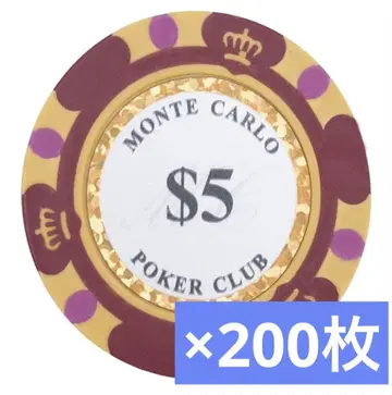 몬테카를로 포커 클럽 MONTECARLO $5 포커 칩