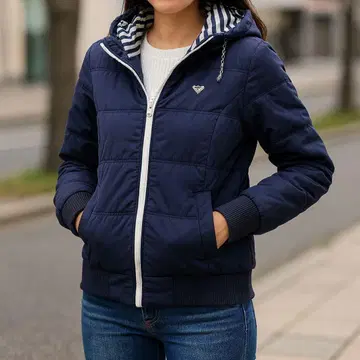 [ 미사용급 ] ROXY 여성용 블루종 L 네이비 안감 보더