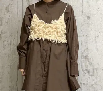 KBF 마이크로 프린지 브라 베이지 BEIGE