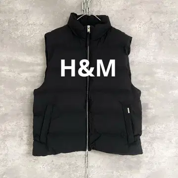 즉시 완판 H&M 퀼팅 베스트/블랙/USA M/두께감 있음/방수/방풍